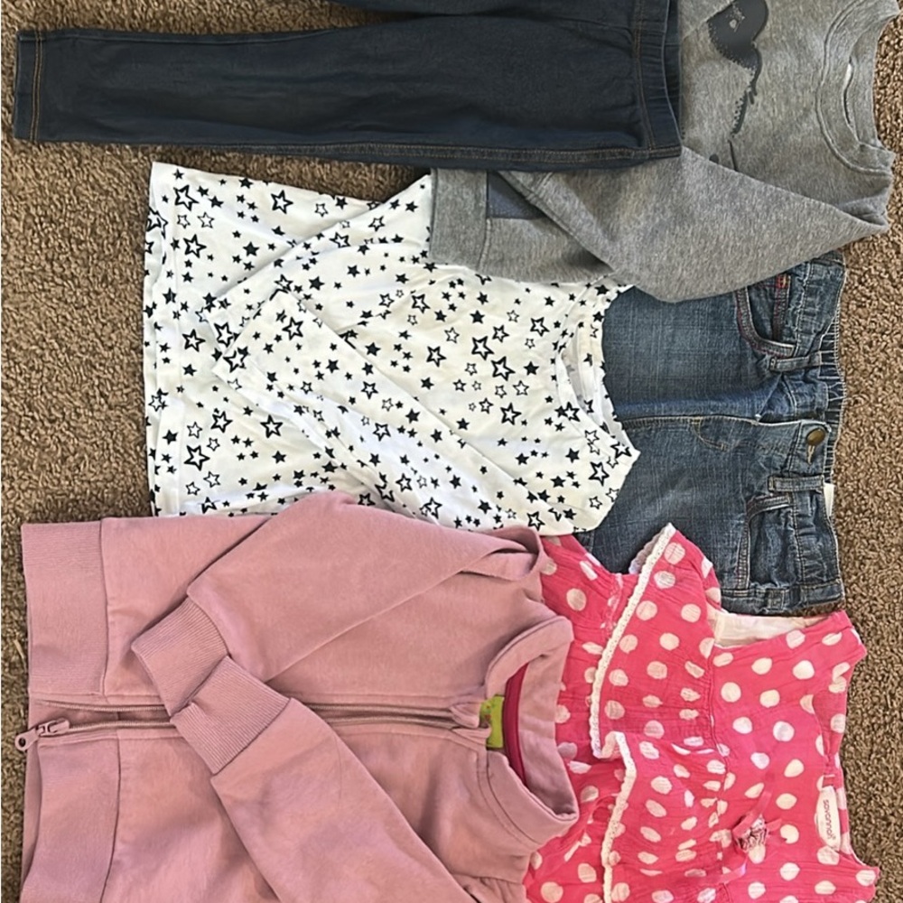 Girls' Clothing Bundle - Pink, Gray, Blue, White